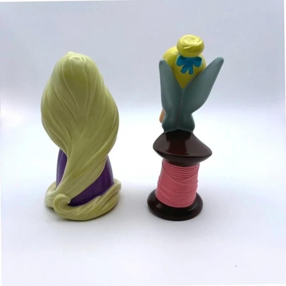 Disney Parks Princess Squeeze Bath‎ Toys Rapunzel Tangled & Tinker Bell Spool